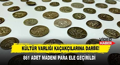 Kültür Varlığı Kaçakçılarına Darbe: 861 Adet Madeni Para Ele Geçirildi!