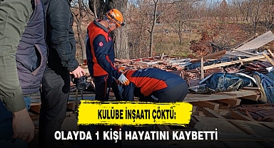 KULÜBE İNŞAATI ÇÖKTÜ: