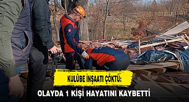 KULÜBE İNŞAATI ÇÖKTÜ: