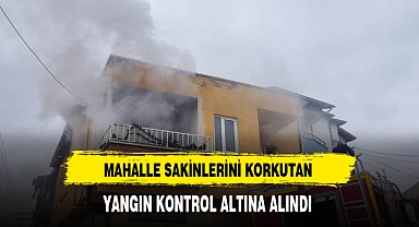 Mahalle Sakinlerini Korkutan Yangın Kontrol Altına Alındı