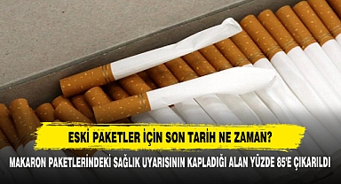 Makaron Paketlerindeki Sağlık Uyarısının Kapladığı Alan Yüzde 85'e Çıkarıldı