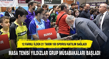MASA TENİSİ YILDIZLAR GRUP MÜSABAKALARI BAŞLADI