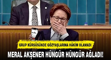 MERAL AKŞENER HÜNGÜR HÜNGÜR AĞLADI!