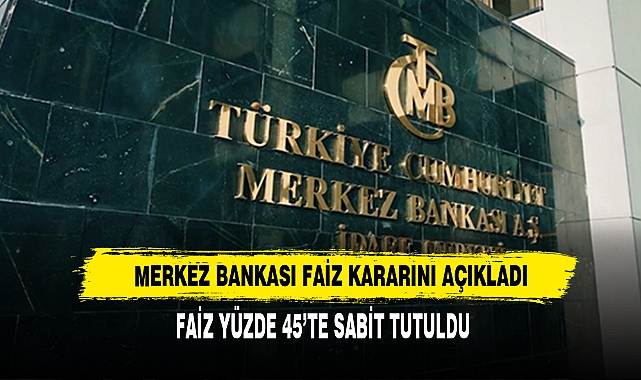 Merkez Bankası Faiz Kararını Açıkladı