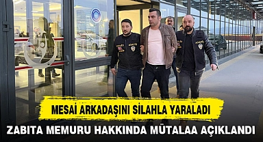MESAİ ARKADAŞINI SİLAHLA YARALADI