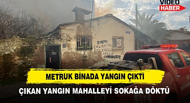 Metruk Binada Yangın Çıktı