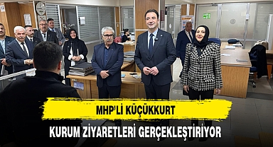 MHP'li Küçükkurt Kurum Ziyaretleri Gerçekleştiriyor