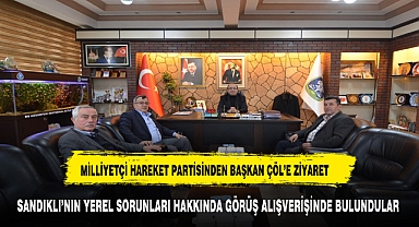 MHP TEŞKİLATINDAN BAŞKAN ÇÖL'E ZİYARET