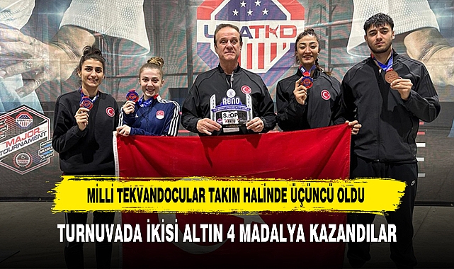 Milli Tekvandocular Takım Halinde Üçüncü Oldu