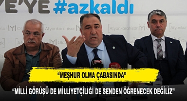 MISIRLIOĞLUNDAN SERT SÖZLER,