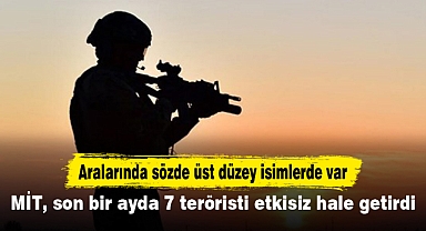 MİT, son bir ayda 7 teröristi etkisiz hale getirdi