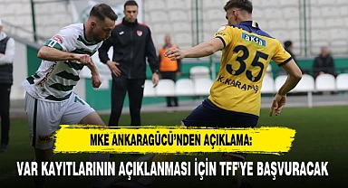 MKE Ankaragücü’nden Açıklama: