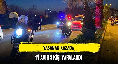 Motosiklet Kazasında 1'i Ağır 3 Kişi Yaralandı