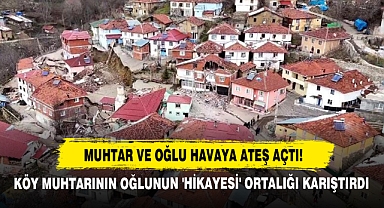 Muhtar Ve Oğlu Havaya Ateş Açtı