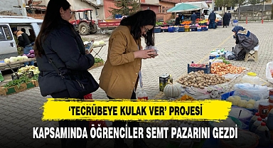 Öğrenciler Semt Pazarını Gezdi