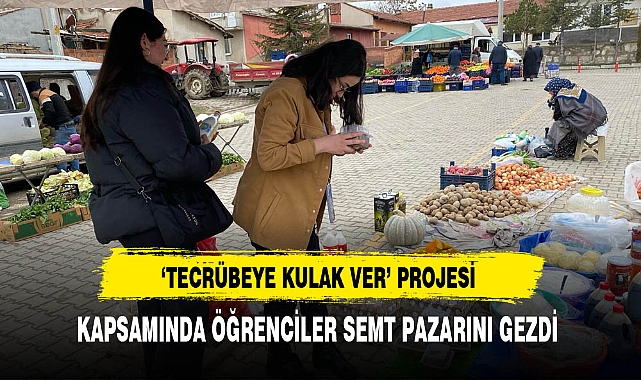 Öğrenciler Semt Pazarını Gezdi