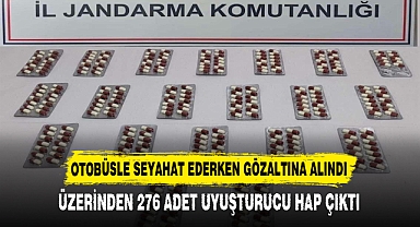 OTOBÜSLE SEYAHAT EDERKEN GÖZALTINA ALINDI