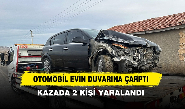 Otomobil Evin Duvarına Çarptı