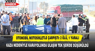 Otomobil Motosikletle Çarpıştı: 2 Ölü, 1 Yaralı