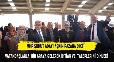 ÖZAŞKIN PAZARA ÇIKTI ŞUHUTLULARLA BİR ARAYA GELDİ