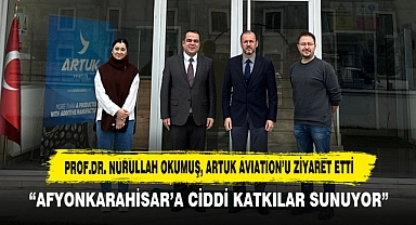Prof.Dr. Nurullah Okumuş, Artuk Avıatıon'u Ziyaret Etti