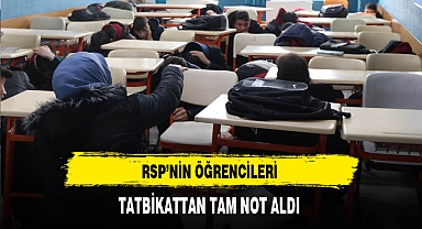 RSP'nin Öğrencileri Tatbikattan Tam Not Aldı