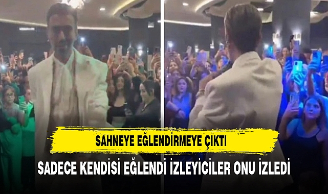 Sahneye çıktığı kadınlar matinesinde sadece kendisi eğlenen Kemal Doğulu alay konusu oldu
