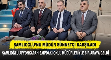 Şamlıoğlu'nu Müdür Sünnetçi Karşıladı