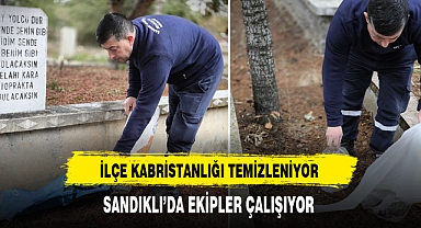 Sandıklı'da Belediye Ekipleri Çalışıyor