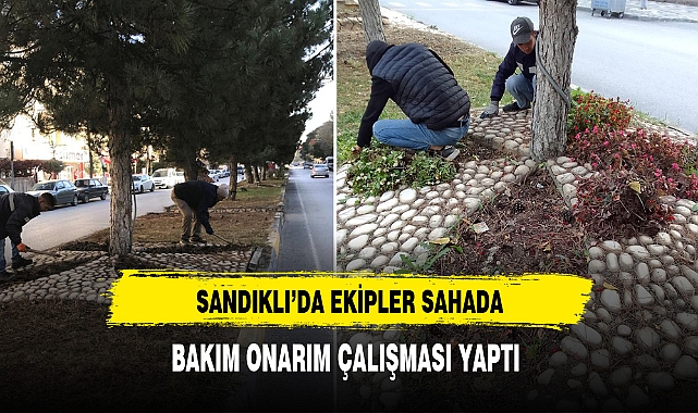 Sandıklı'da Ekipler Sahada Çalışıyor