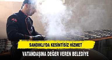 Sandıklı'da Kesintisiz Hizmet Vatandaşına Değer Veren Belediye
