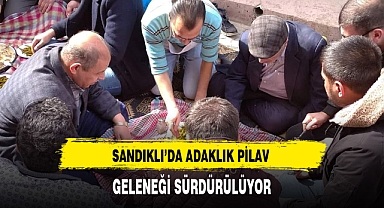 Sandıklı'da Unutulmaya Yüz Tutmuş Gelenek Sürdürülüyor