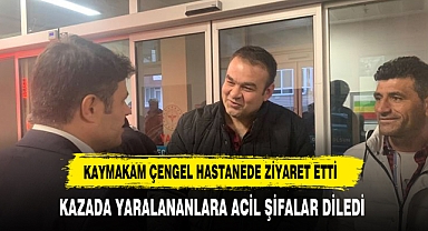Sandıklı Kaymakamı Önder Çengel, Kaza Sonrası Yaralıları Ziyaret Etti