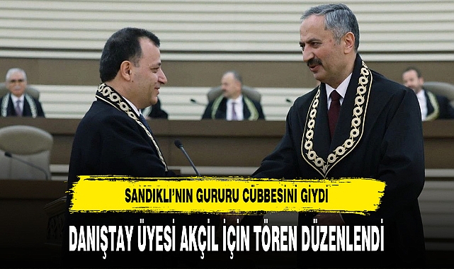 Sandıklı'nın Gururu Akçil Cübbesini Giydi