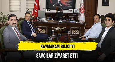 Savcılardan Kaymakam Bilici'ye Ziyaret