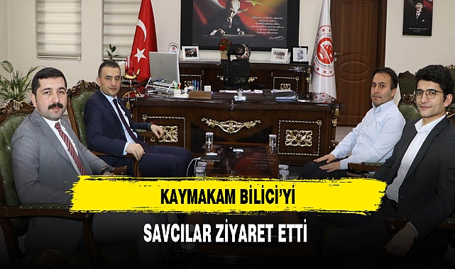 Savcılardan Kaymakam Bilici'ye Ziyaret