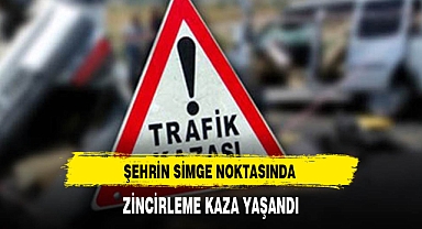 Şehrin Simge Noktasında Kaza Meydana Geldi
