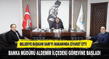 ŞEKERBANK ŞUBE MÜDÜRÜNDEN BAŞKAN SARI’YA ZİYARET