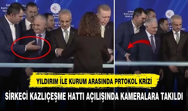 Sirkeci-Kazlıçeşme hattı açılışında protokol krizi!