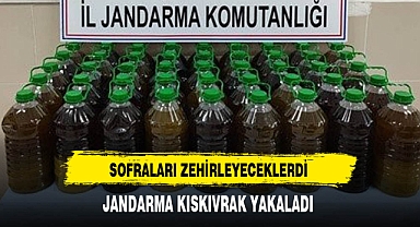 Sofraları Zehirleyeceklerdi Jandarma Kıskıvrak Yakaladı