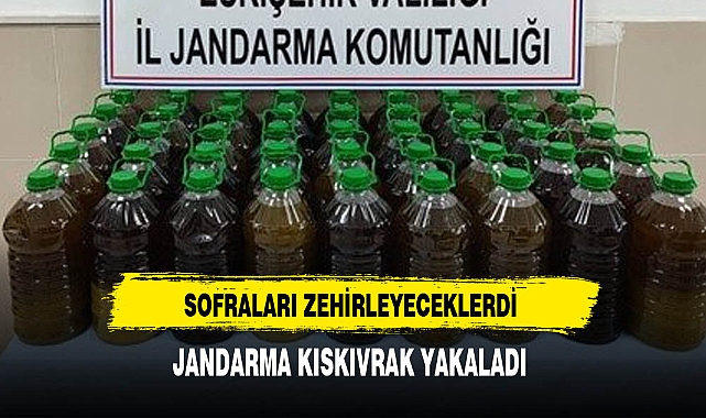Sofraları Zehirleyeceklerdi Jandarma Kıskıvrak Yakaladı