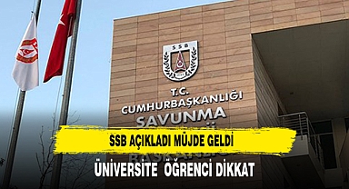 SSB açıkladı: Üniversiteli gençlere istihdam müjdesi