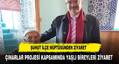 Şuhut İlçe Müftüsü, Çınarlar Projesi Kapsamında İlyaslı Köyü'nde