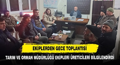 Tarım Ve Orman Müdürlüğü Ekipleri Üreticileri Bilgilendirdi