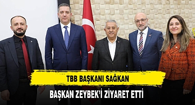TBB Başkanı Sağkan'dan Başkan Zeybek'e Ziyaret