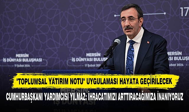"Toplumsal Yatırım Notu" Uygulaması Hayata Geçirilecek