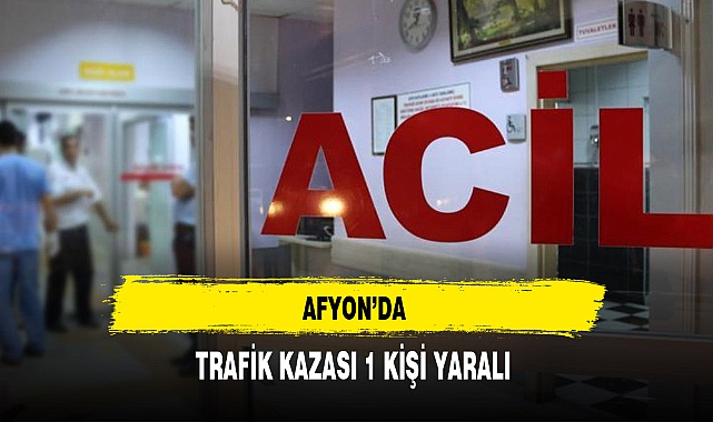 Trafik Kazasında 1 Kişi Yaralandı