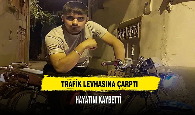 Trafik Levhasına Çarptı