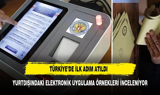 Türkiye'de elektronik seçim için ilk adım atıldı