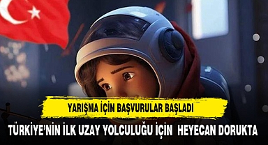 TÜRKİYE’NİN İLK UZAY YOLCULUĞU İÇİN YARIŞMA BAŞVURULARI BAŞLADI